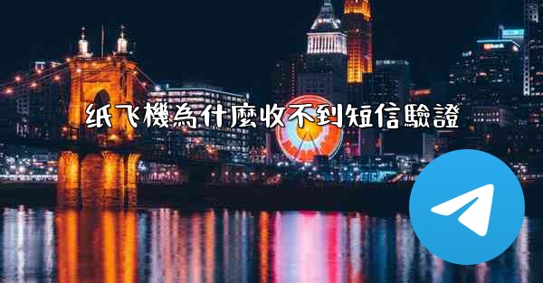 纸飞機為什麼收不到短信驗證