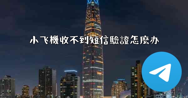 小飞機收不到短信驗證怎麼办