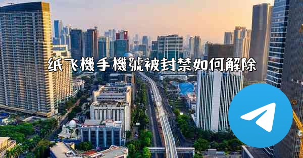 纸飞機手機號被封禁如何解除