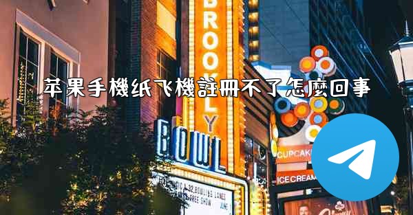 苹果手機纸飞機註冊不了怎麼回事