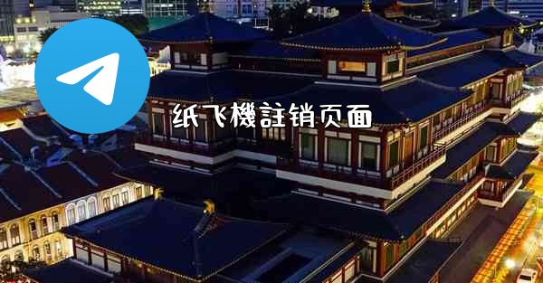 纸飞機註销页面