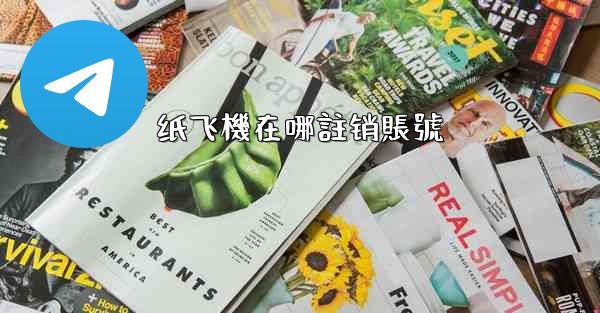 纸飞機在哪註销賬號