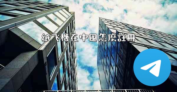 纸飞機在中國怎麼註冊