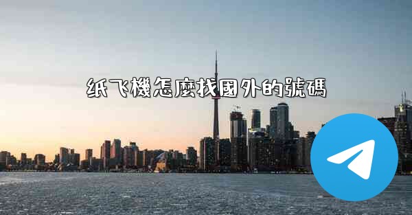 纸飞機怎麼找國外的號碼