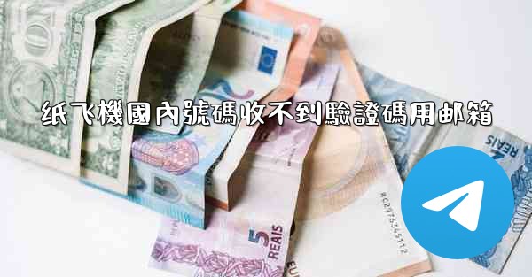 纸飞機國內號碼收不到驗證碼用邮箱