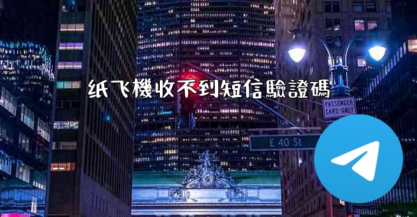 纸飞機收不到短信驗證碼