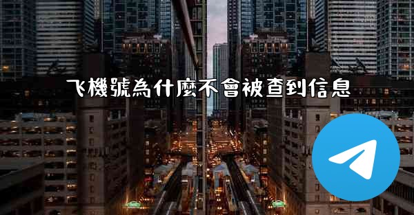 飞機號為什麼不會被查到信息