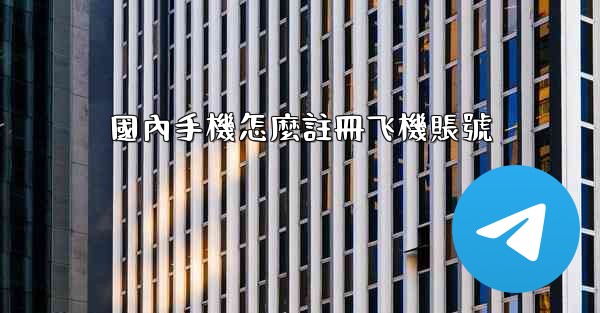國內手機怎麼註冊飞機賬號