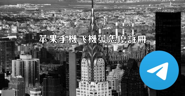 苹果手機飞機號怎麼註冊