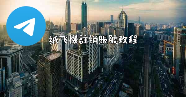 纸飞機註销賬號教程