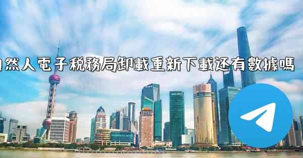 自然人電子税務局卸載重新下載还有數據嗎